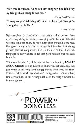 Làm Ít Được Nhiều