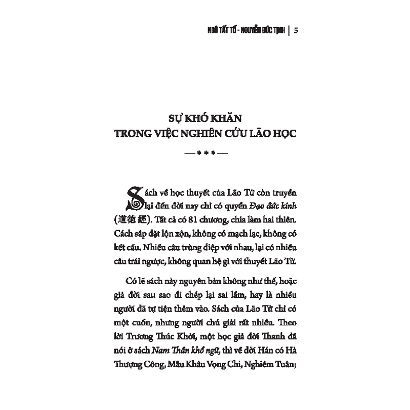 Lão Tử Đạo Đức Kinh (In Theo Bản Của NXB Mai Lĩnh 1942)