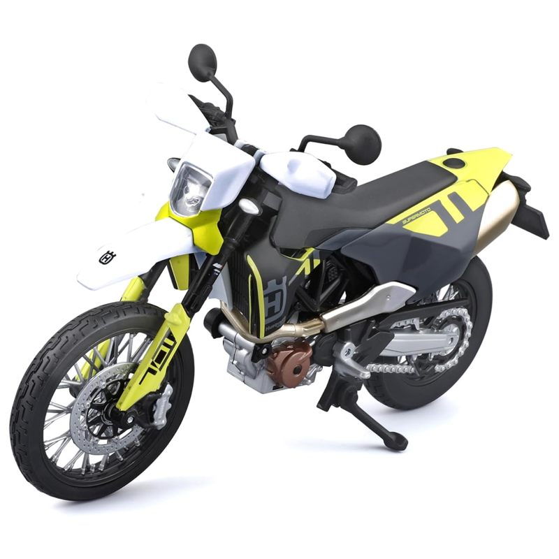 Maisto - Mô Hình Mô Tô Lắp Ráp 2023 Husqvarna 701 Supermoto 39180/MT39051AL