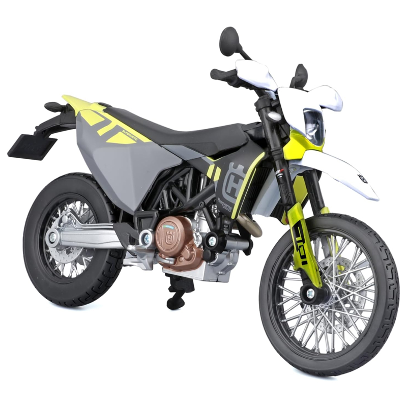 Maisto - Mô Hình Mô Tô Lắp Ráp 2023 Husqvarna 701 Supermoto 39180/MT39051AL
