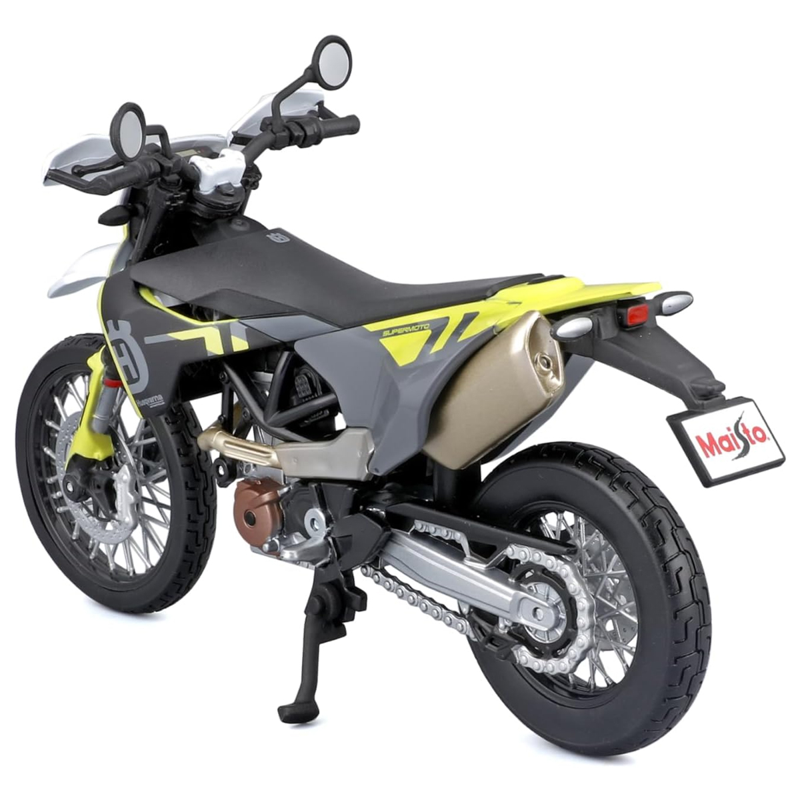 Maisto - Mô Hình Mô Tô Lắp Ráp 2023 Husqvarna 701 Supermoto 39180/MT39051AL