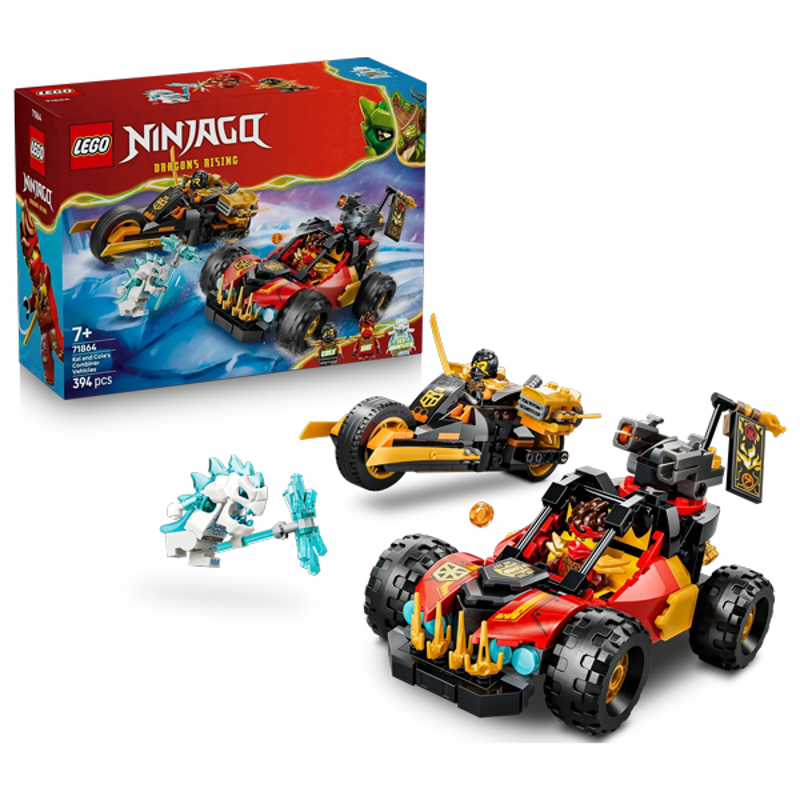 Lego Ninjago Đồ Chơi Lắp Ráp Bộ Đôi Siêu Xe Chiến Đấu Của Kai & Cole 71864