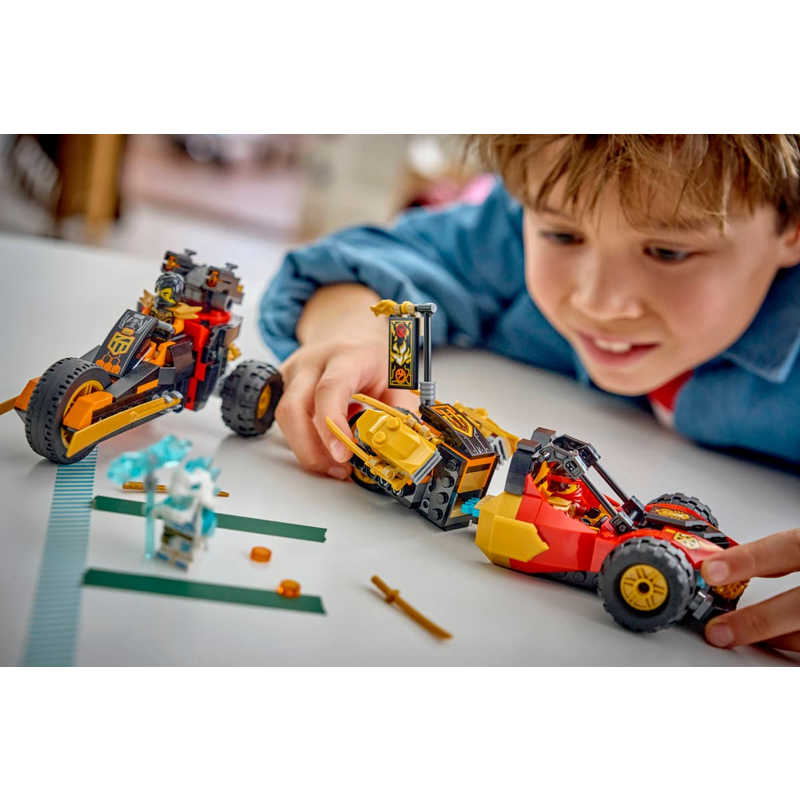 Lego Ninjago Đồ Chơi Lắp Ráp Bộ Đôi Siêu Xe Chiến Đấu Của Kai & Cole 71864