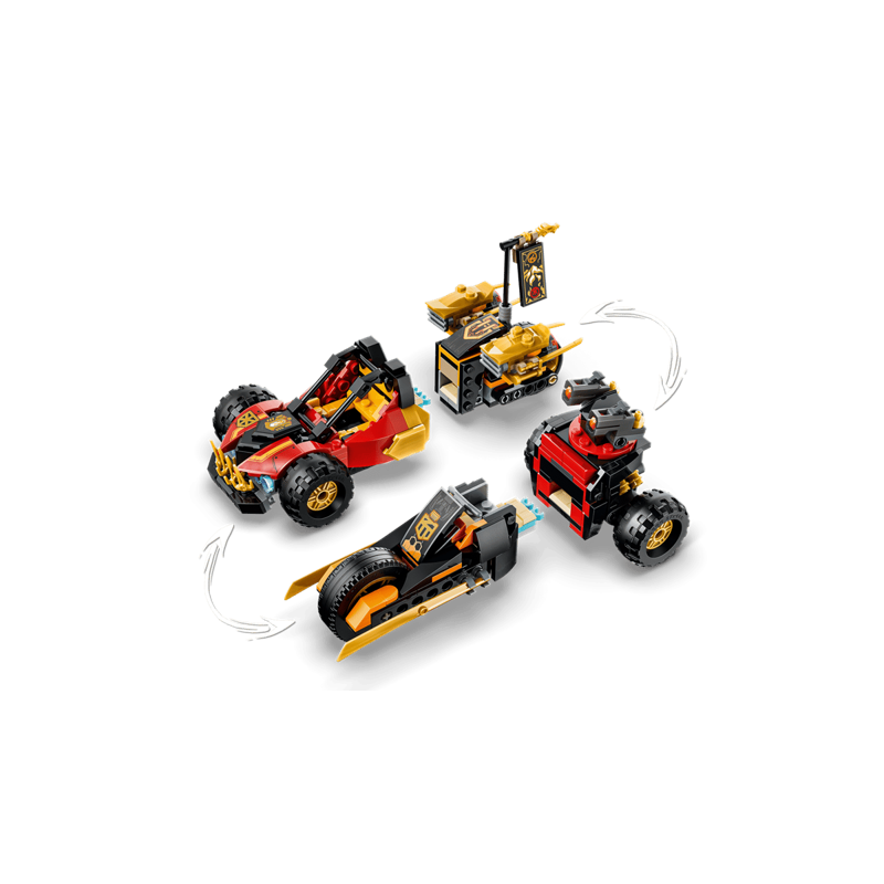 Lego Ninjago Đồ Chơi Lắp Ráp Bộ Đôi Siêu Xe Chiến Đấu Của Kai & Cole 71864