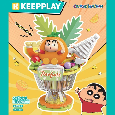 Đồ Chơi Lắp Ráp Keepplay Shinchan Orange Ice Cream K20626