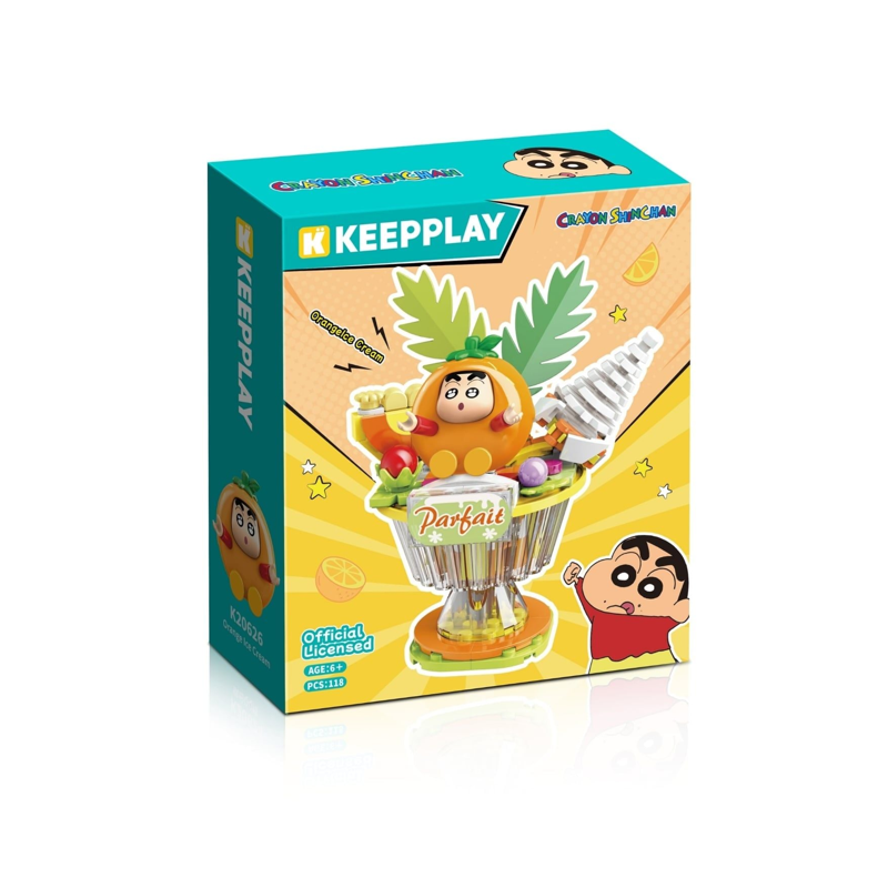 Đồ Chơi Lắp Ráp Keepplay Shinchan Orange Ice Cream K20626
