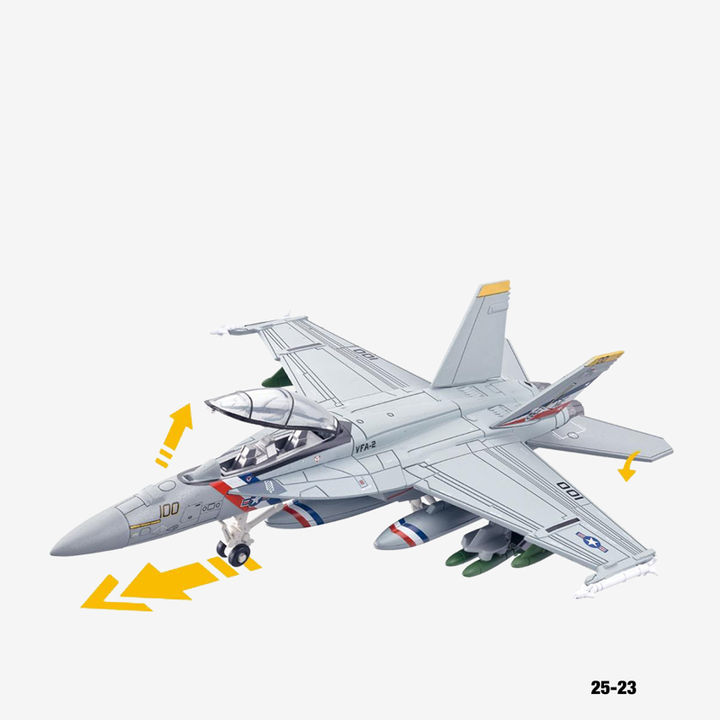 Xuja-25-23- Bộ Lắp Ráp Mô Hình Máy Bay Tiêm Kích F/a-18f (Tỷ Lệ 1:72)
