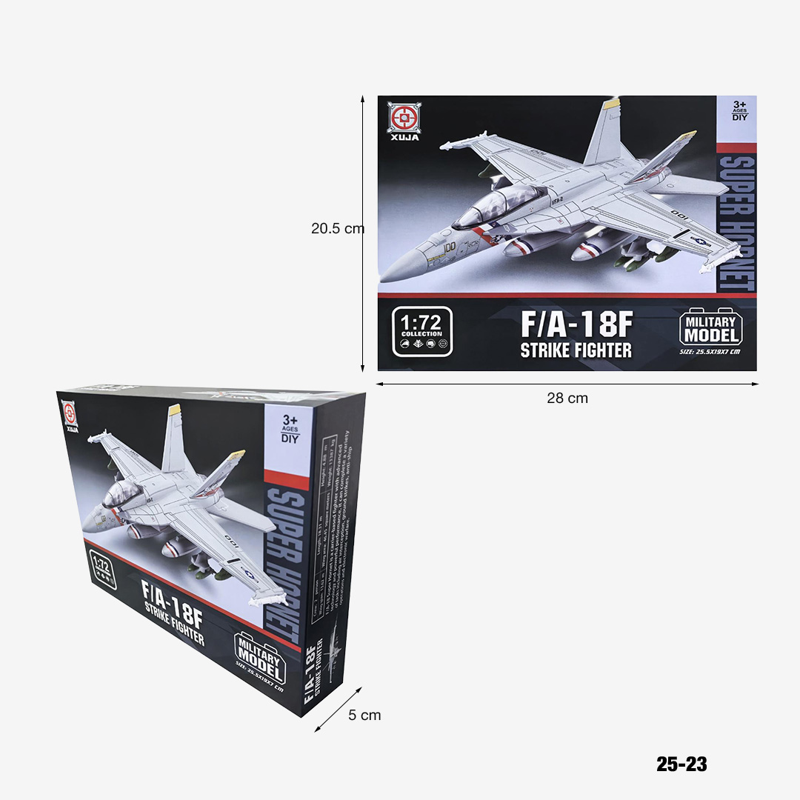 Xuja-25-23- Bộ Lắp Ráp Mô Hình Máy Bay Tiêm Kích F/a-18f (Tỷ Lệ 1:72)