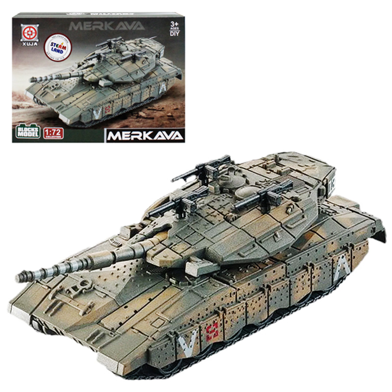 Xuja-23-62-Bộ Lắp Ráp Mô Hình Xe Tăng Chiến Đấu Merkawa Tỷ Lệ 1:72 (Vnc)