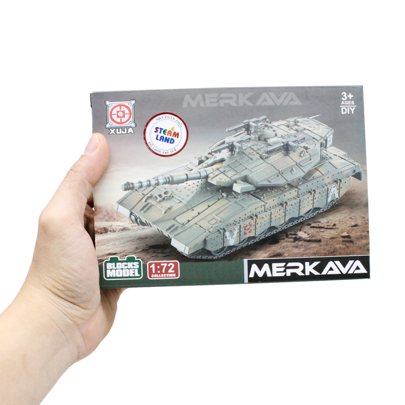 Xuja-23-62-Bộ Lắp Ráp Mô Hình Xe Tăng Chiến Đấu Merkawa Tỷ Lệ 1:72 (Vnc)