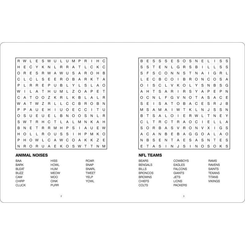 Large Print Puzzle Book - Word Search - Orange