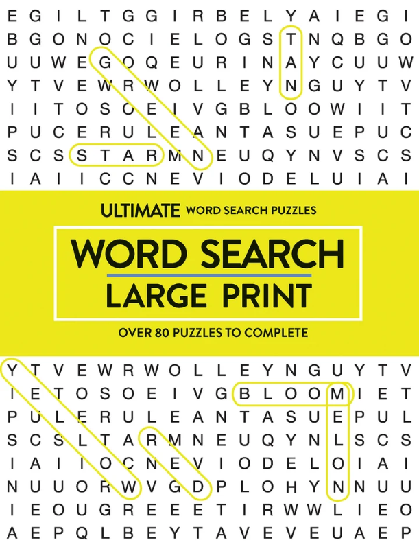 Large Print Puzzle Book - Word Search