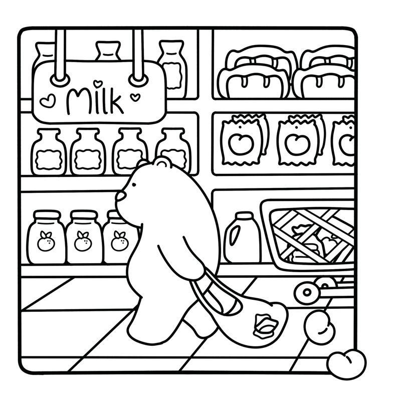 Lazy Day - Sách Tô Màu - Một Ngày Được Lười
