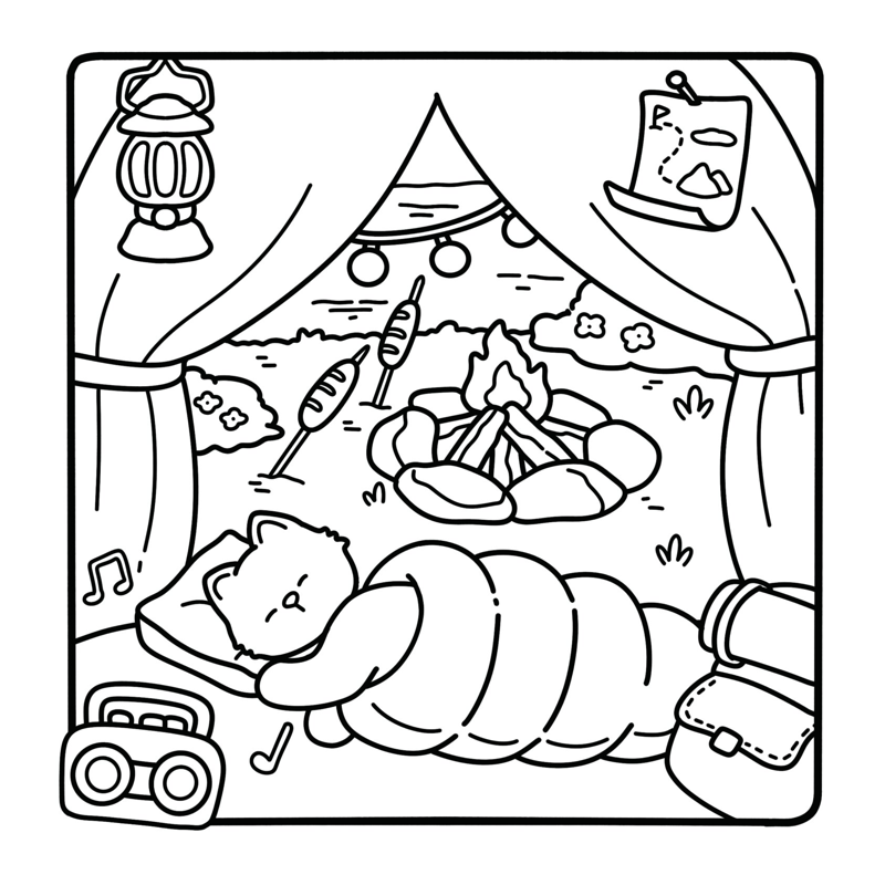 Lazy Day - Sách Tô Màu - Một Ngày Được Lười