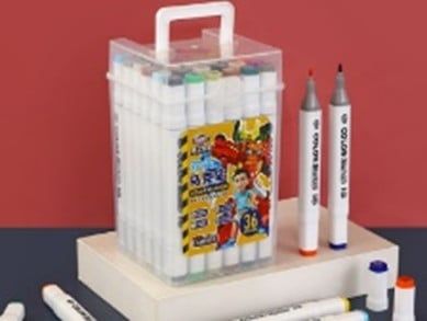 Hộp Viết Vẽ 2 Đầu 48 Màu Lc-50017