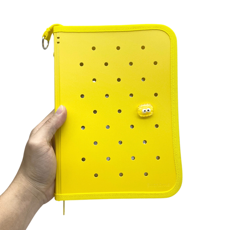Sworld - Sổ Tay Sưu Tập A5 Kèm Charm Kéo Khóa - Yellow