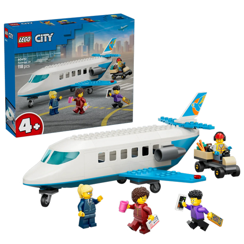 Lego City Đồ Chơi Lắp Ráp Máy Bay Chở Khách 60492 (Vta)