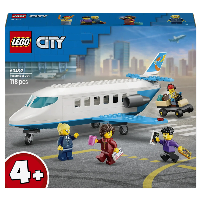 Lego City Đồ Chơi Lắp Ráp Máy Bay Chở Khách 60492 (Vta)