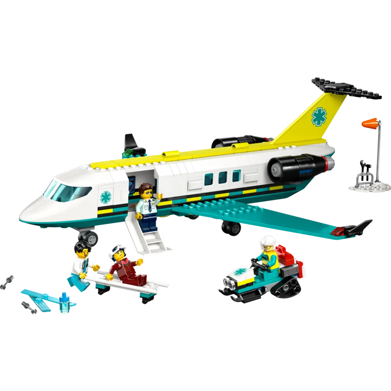 Lego City  Đồ Chơi Lắp Ráp Máy Bay Cứu Hộ Khẩn Cấp