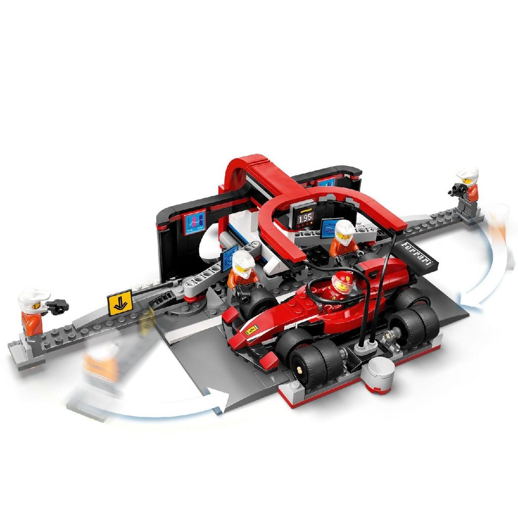 Lego City Lắp Ráp Trạm Bão Dưỡng Xe F1 60443