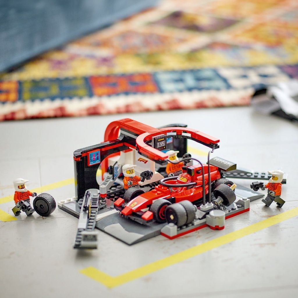Lego City Lắp Ráp Trạm Bão Dưỡng Xe F1 60443