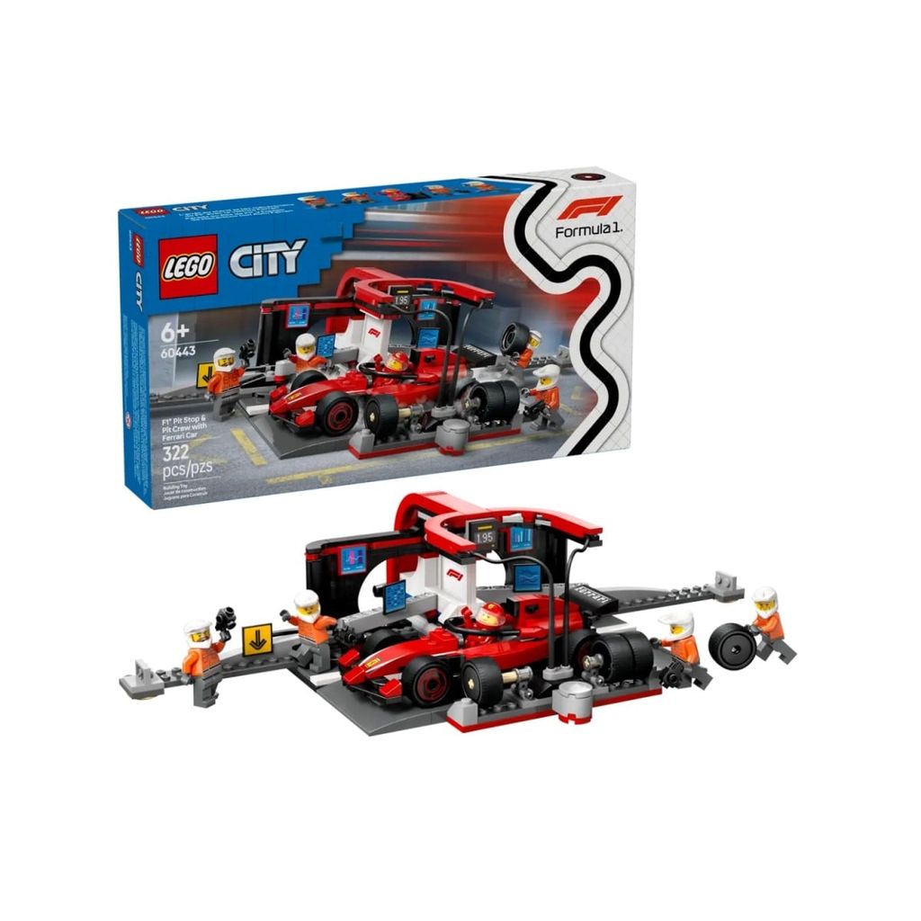 Lego City Lắp Ráp Trạm Bão Dưỡng Xe F1 60443