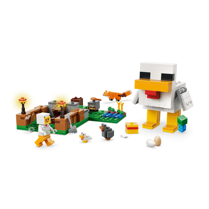 Lego Minecraft Chicken Farm 21585