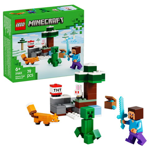 Lego Minecraft Steve's Taiga Adventure 21583