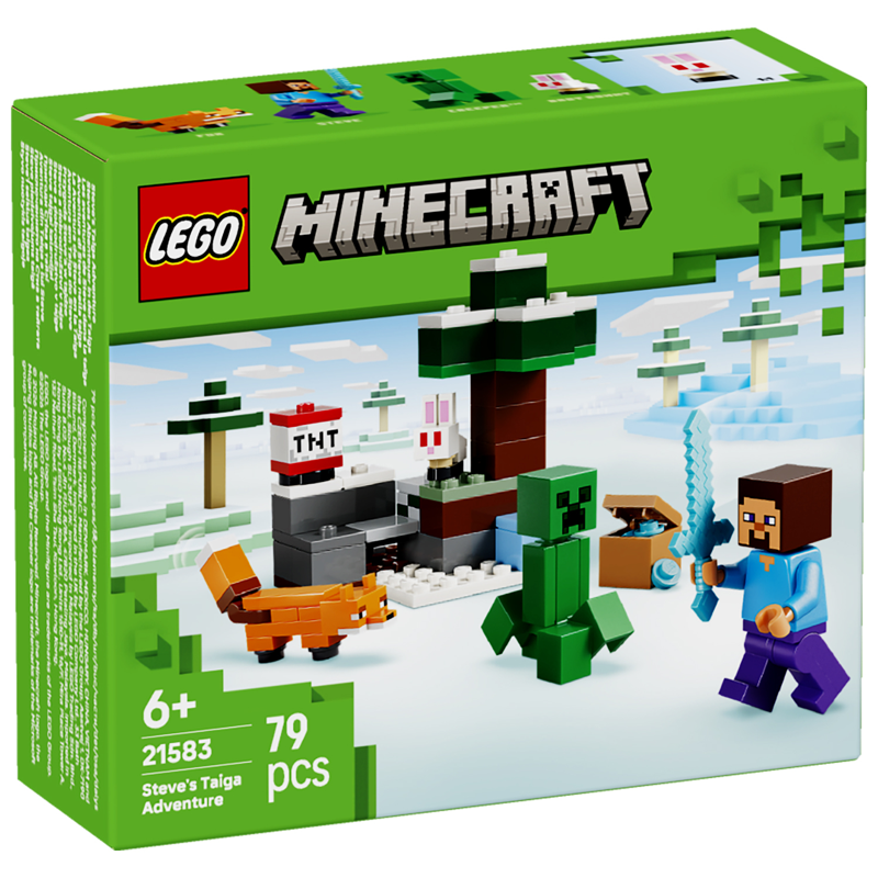 Lego Minecraft Steve's Taiga Adventure 21583