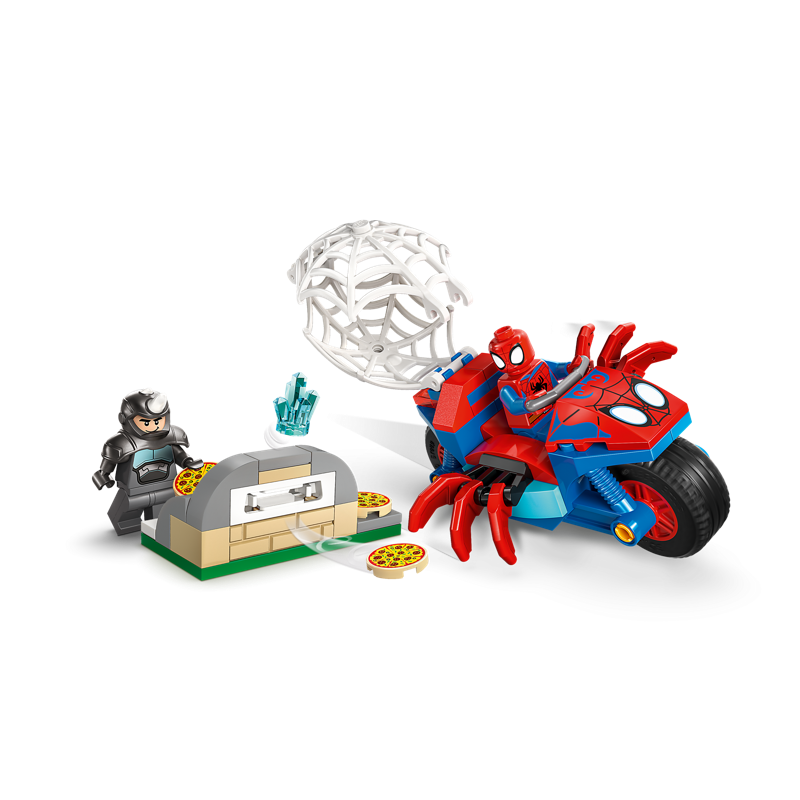 Lego Spidey Spidey on His Motorcycle vs. Rhino 11206 (Vta)