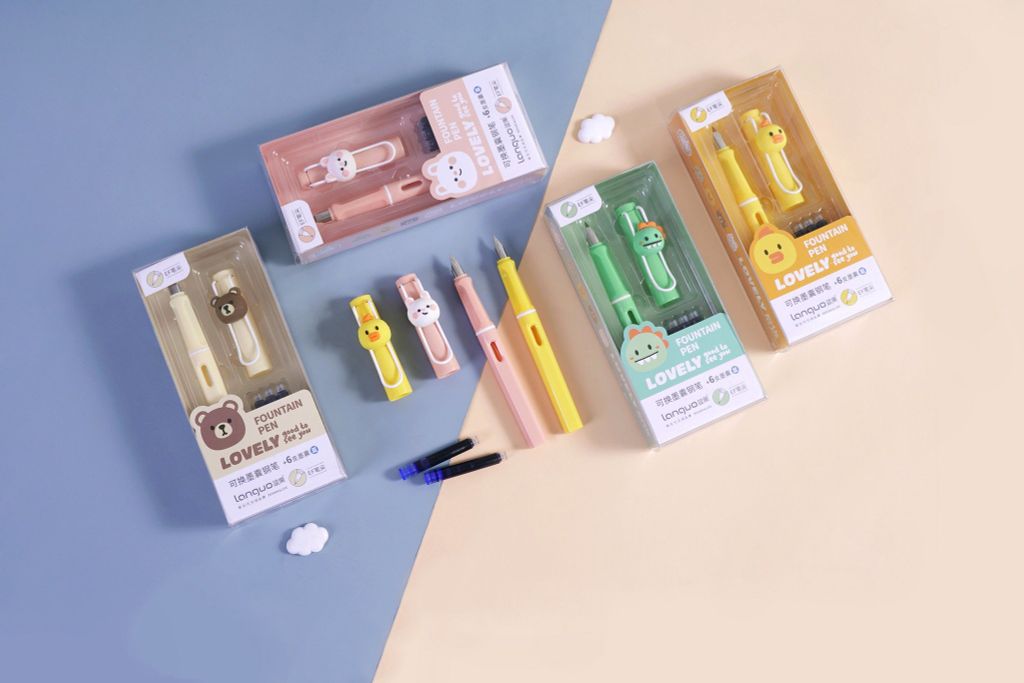 Bộ Viết Máy + 6 ống mực xanh LG-42730