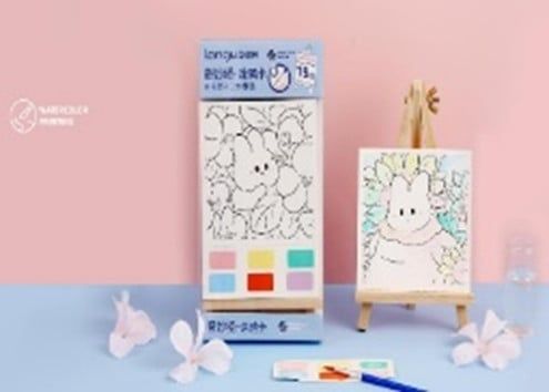 Bộ Giấy Tô Màu Kèm Cọ & Màu Vẽ Lg-81218-3 H/16 (Thnk037)