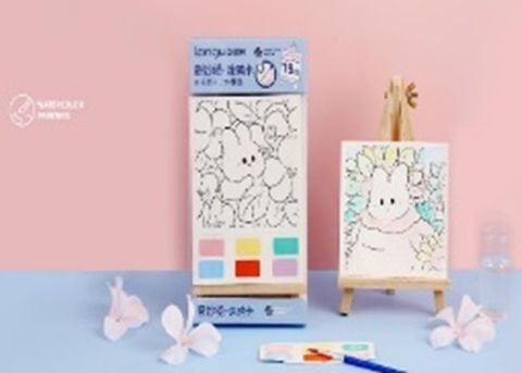 Bộ Giấy Tô Màu Kèm Cọ & Màu Vẽ Lg-81218-3 H/16 (Thnk037)