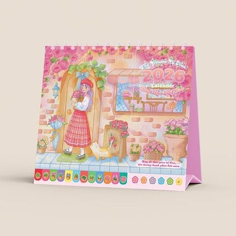 Lịch VHGDPN - Lịch Bàn 2026 - Vườn Hoa Thời Gian