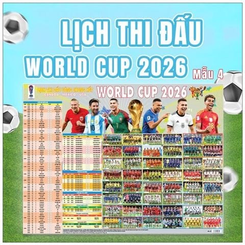 Lịch Thi Đấu Vòng Chung Kết World Cup 2026 Mỹ - Mexico - Canada (Mẫu 4)