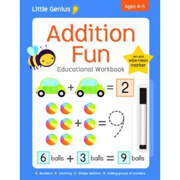 Little Genius Write & Wipe Workbook: Addition Fun