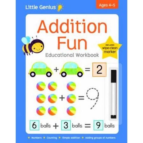 Little Genius Write & Wipe Workbook: Addition Fun