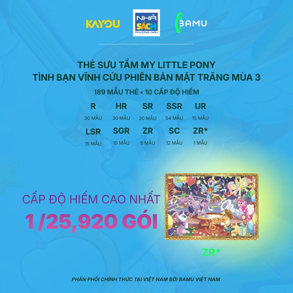 Kayou Bộ Thẻ My Little Pony Tình Bạn Vĩnh Cửu Phiên Bản Mặt Trăng Mùa 3 Hh00003 (Bamu)