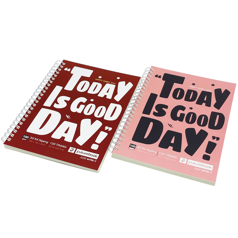Futurebook - Sổ Lò Xo 120tr Bìa Mềm Good Day A5 100gsm Kẻ Ngang