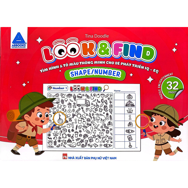 Look And Find - Tìm Hình Và Tô Màu Thông Minh Cho Bé Phát Triển IQ-EQ - Shape/Number