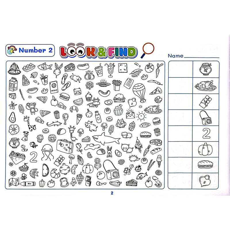 Look And Find - Tìm Hình Và Tô Màu Thông Minh Cho Bé Phát Triển IQ-EQ - Shape/Number