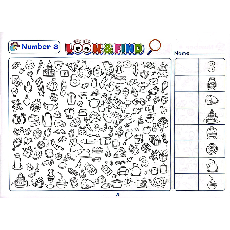 Look And Find - Tìm Hình Và Tô Màu Thông Minh Cho Bé Phát Triển IQ-EQ - Shape/Number