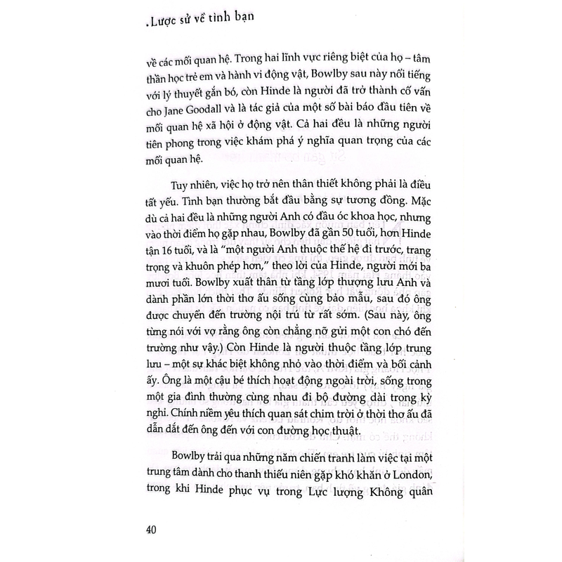 Lược Sử Về Tình Bạn