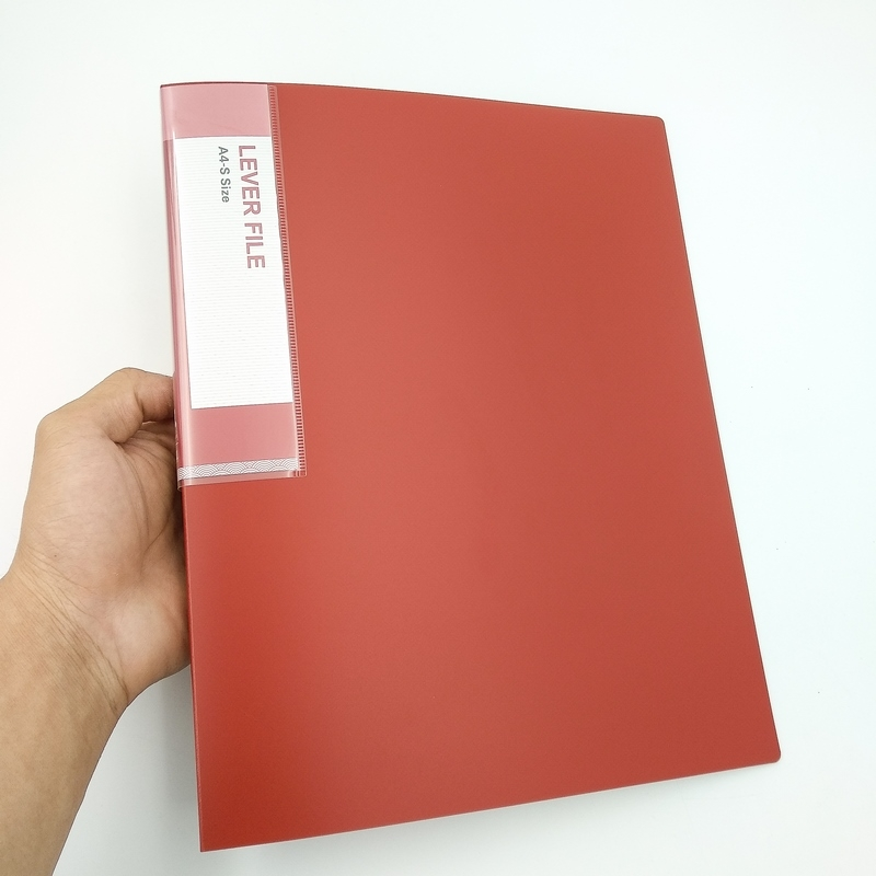 Plus - Bìa 1 Kẹp Lever File DCM Premium(đỏ) 82-V139c(thck0683)