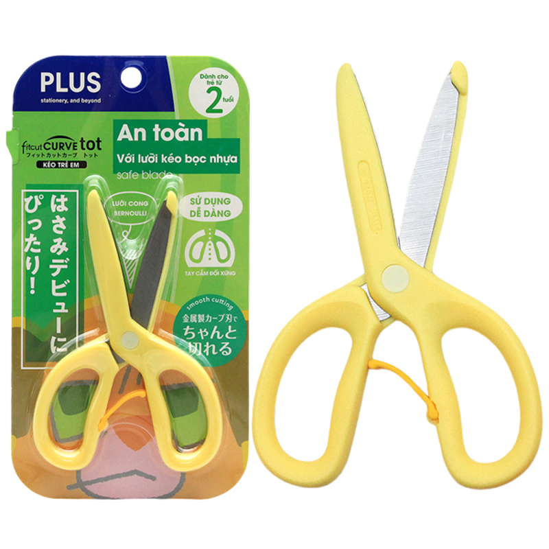 Plus - Kéo Tot Kid Scissors - Màu Hồng - 200-V028