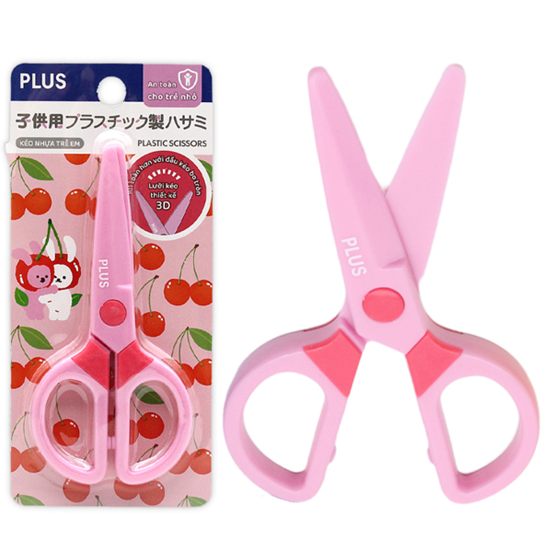 Plus - Kéo Tot Kid Scissors - Màu Hồng - 200-V028