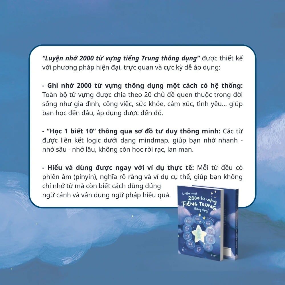 Luyện Nhớ 2000 Từ Vựng Tiếng Trung Thông Dụng