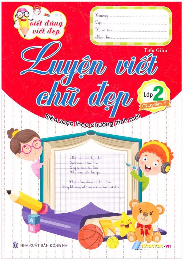 Viết Đúng Viết Đẹp - Luyện Viết Chữ Đẹp Lớp 2 - Quyển 1