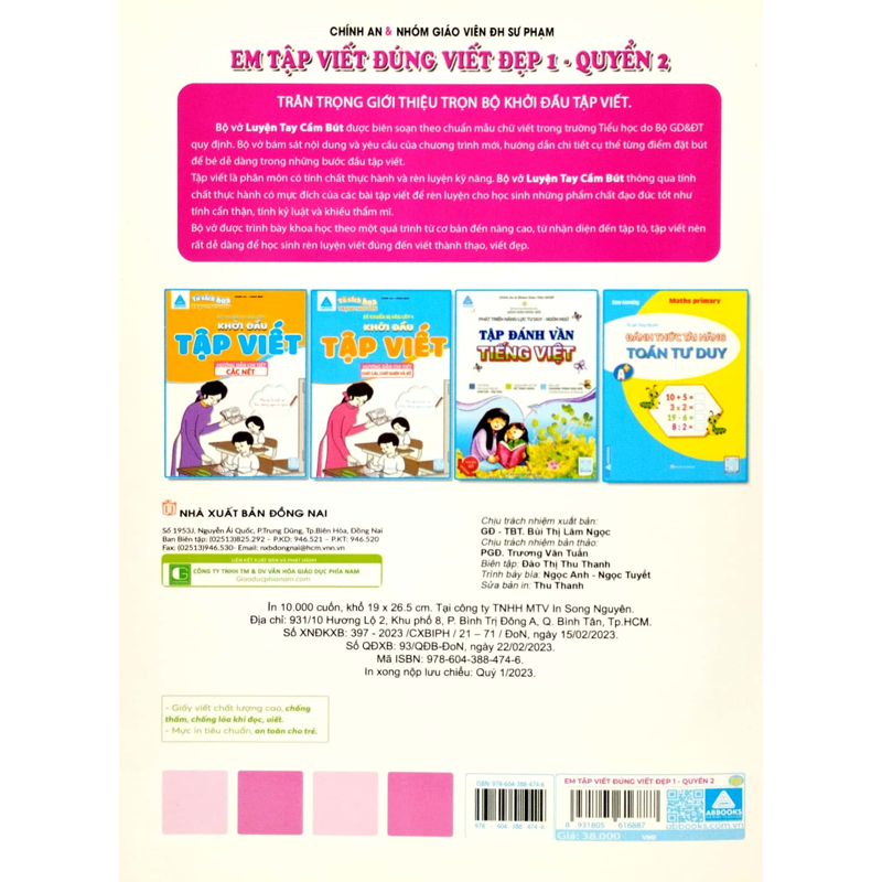 Luyện Tay Cầm Bút - Em Tập Viết Đúng Viết Đẹp Quyển 2 (Theo Chương Trình Sách Gíao Khoa Mới)