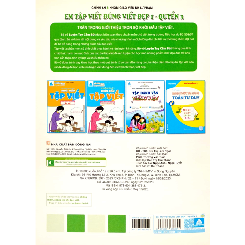 Luyện Tay Cầm Bút - Em Tập Viết Đúng Viết Đẹp Quyển 3 (Theo CT SGK Mới)